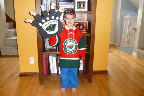 Will on his way to the wild game